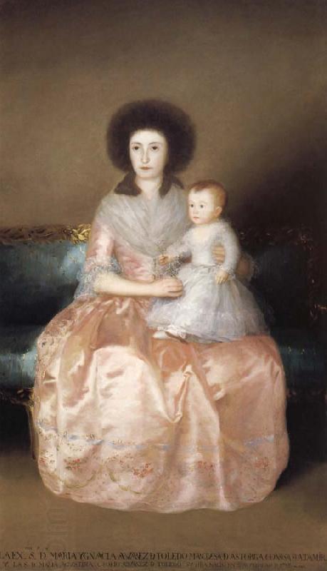 Francisco Goya Countess of Altamira and her Daughter China oil painting art